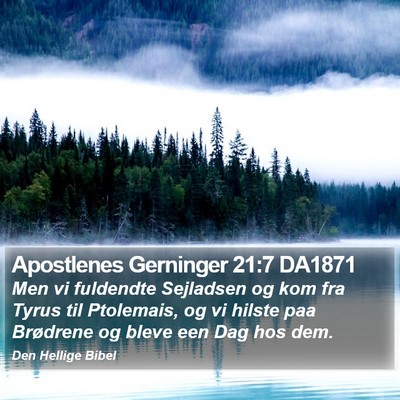 Apostlenes Gerninger 21:7 DA1871 Bible Verse Image