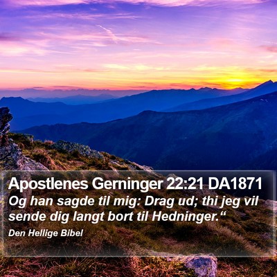 Apostlenes Gerninger 22:21 DA1871 Bible Verse Image