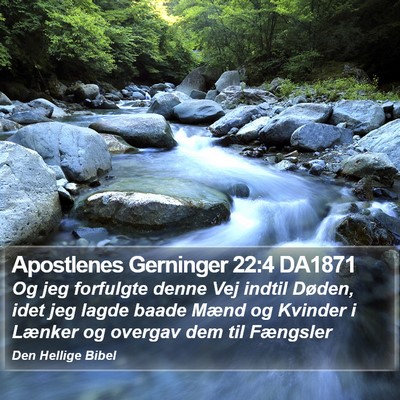 Apostlenes Gerninger 22:4 DA1871 Bible Verse Image