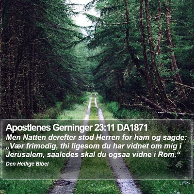 Apostlenes Gerninger 23:11 DA1871 Bible Verse Image