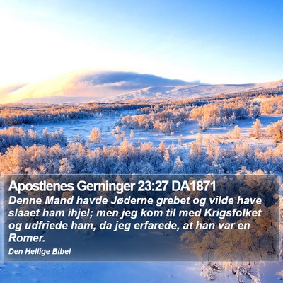 Apostlenes Gerninger 23:27 DA1871 Bible Verse Image