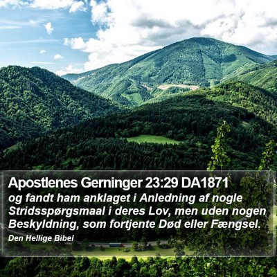 Apostlenes Gerninger 23:29 DA1871 Bible Verse Image