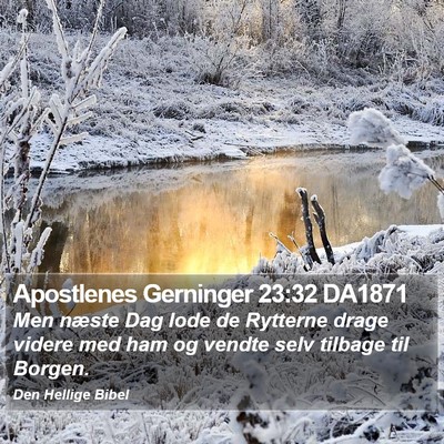 Apostlenes Gerninger 23:32 DA1871 Bible Verse Image