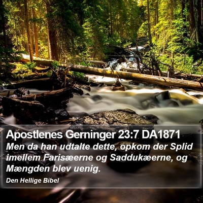 Apostlenes Gerninger 23:7 DA1871 Bible Verse Image