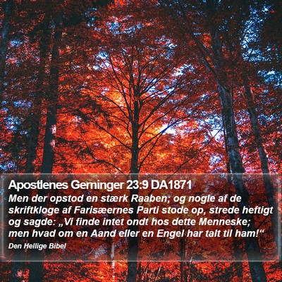 Apostlenes Gerninger 23:9 DA1871 Bible Verse Image