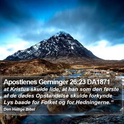 Apostlenes Gerninger 26:23 DA1871 Bible Verse Image