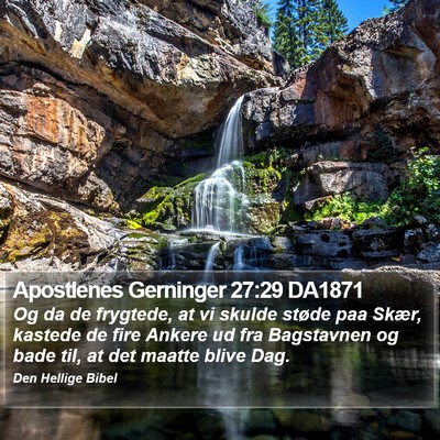 Apostlenes Gerninger 27:29 DA1871 Bible Verse Image