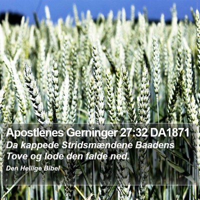 Apostlenes Gerninger 27:32 DA1871 Bible Verse Image