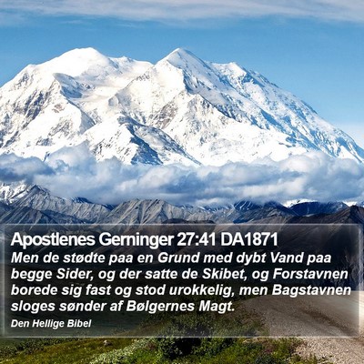 Apostlenes Gerninger 27:41 DA1871 Bible Verse Image