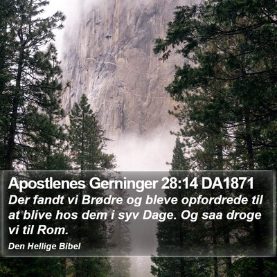 Apostlenes Gerninger 28:14 DA1871 Bible Verse Image