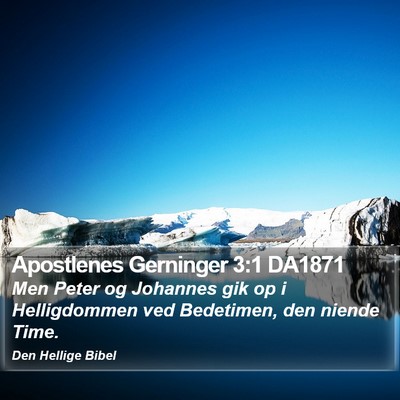 Apostlenes Gerninger 3:1 DA1871 Bible Verse Image