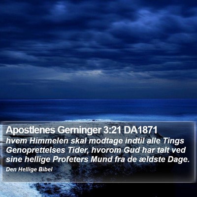 Apostlenes Gerninger 3:21 DA1871 Bible Verse Image