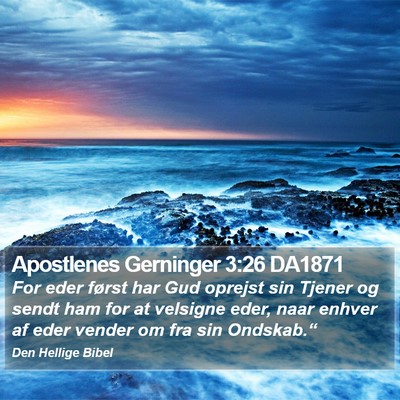 Apostlenes Gerninger 3:26 DA1871 Bible Verse Image