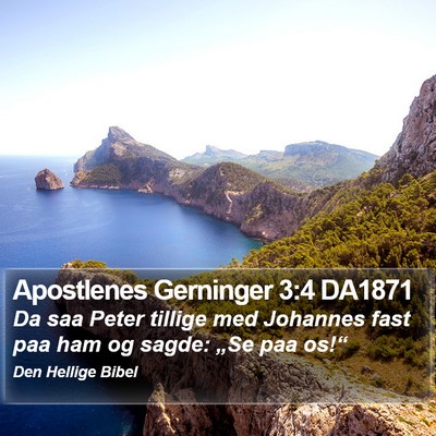 Apostlenes Gerninger 3:4 DA1871 Bible Verse Image