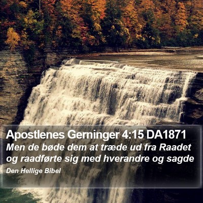 Apostlenes Gerninger 4:15 DA1871 Bible Verse Image