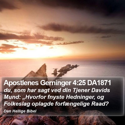 Apostlenes Gerninger 4:25 DA1871 Bible Verse Image