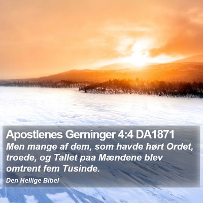 Apostlenes Gerninger 4:4 DA1871 Bible Verse Image