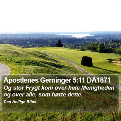 Apostlenes Gerninger 5:11 DA1871 Bible Verse Image