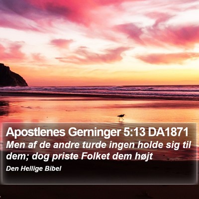 Apostlenes Gerninger 5:13 DA1871 Bible Verse Image