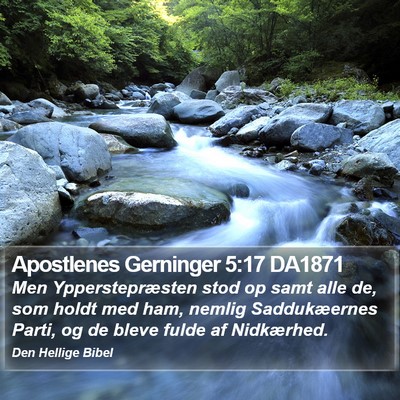 Apostlenes Gerninger 5:17 DA1871 Bible Verse Image