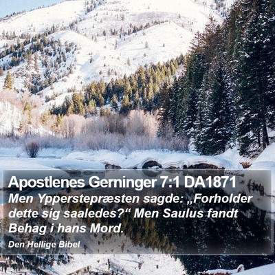 Apostlenes Gerninger 7:1 DA1871 Bible Verse Image