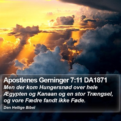 Apostlenes Gerninger 7:11 DA1871 Bible Verse Image