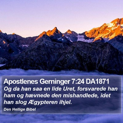 Apostlenes Gerninger 7:24 DA1871 Bible Verse Image