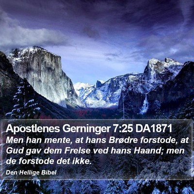 Apostlenes Gerninger 7:25 DA1871 Bible Verse Image