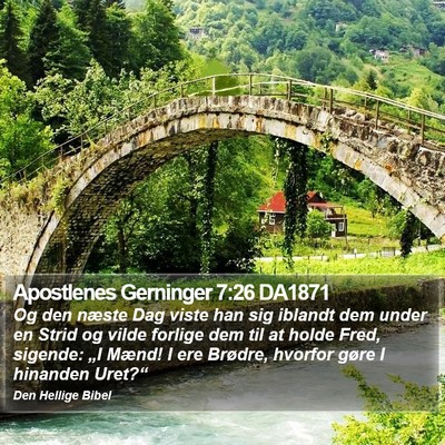 Apostlenes Gerninger 7:26 DA1871 Bible Verse Image