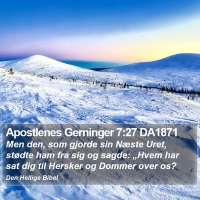 Apostlenes Gerninger 7:27 DA1871 Bible Verse Image