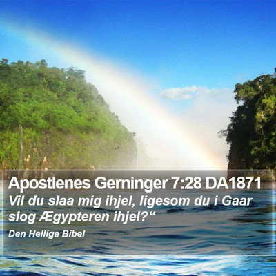 Apostlenes Gerninger 7:28 DA1871 Bible Verse Image