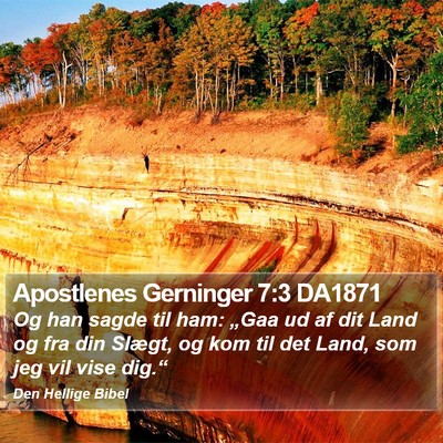 Apostlenes Gerninger 7:3 DA1871 Bible Verse Image