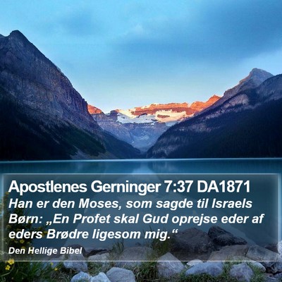Apostlenes Gerninger 7:37 DA1871 Bible Verse Image