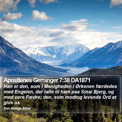 Apostlenes Gerninger 7:38 DA1871 Bible Verse Image