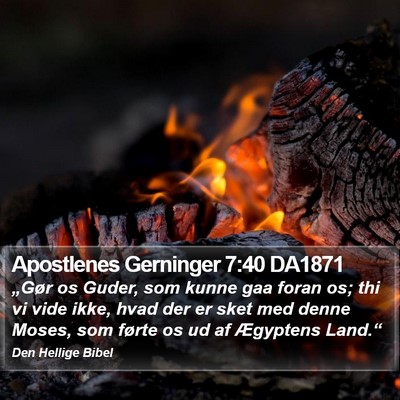 Apostlenes Gerninger 7:40 DA1871 Bible Verse Image