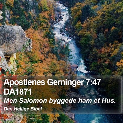 Apostlenes Gerninger 7:47 DA1871 Bible Verse Image