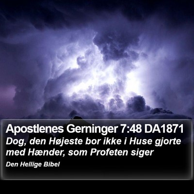 Apostlenes Gerninger 7:48 DA1871 Bible Verse Image