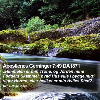 Apostlenes Gerninger 7:49 DA1871 Bible Verse Image