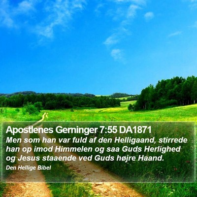 Apostlenes Gerninger 7:55 DA1871 Bible Verse Image