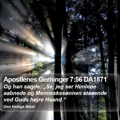 Apostlenes Gerninger 7:56 DA1871 Bible Verse Image