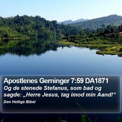 Apostlenes Gerninger 7:59 DA1871 Bible Verse Image