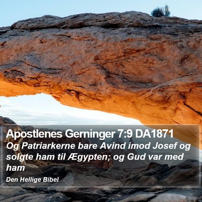 Apostlenes Gerninger 7:9 DA1871 Bible Verse Image