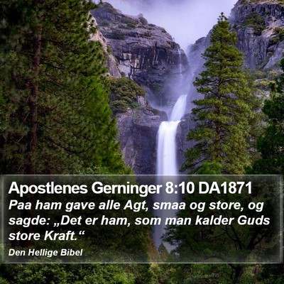 Apostlenes Gerninger 8:10 DA1871 Bible Verse Image