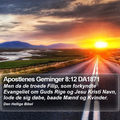 Apostlenes Gerninger 8:12 DA1871 Bible Verse Image