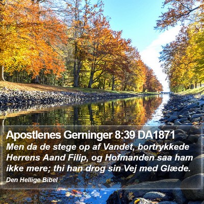 Apostlenes Gerninger 8:39 DA1871 Bible Verse Image