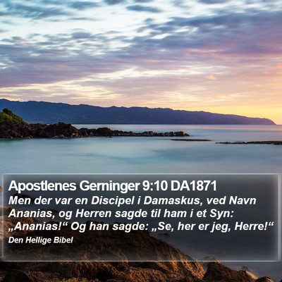 Apostlenes Gerninger 9:10 DA1871 Bible Verse Image