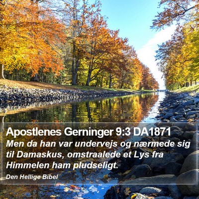 Apostlenes Gerninger 9:3 DA1871 Bible Verse Image