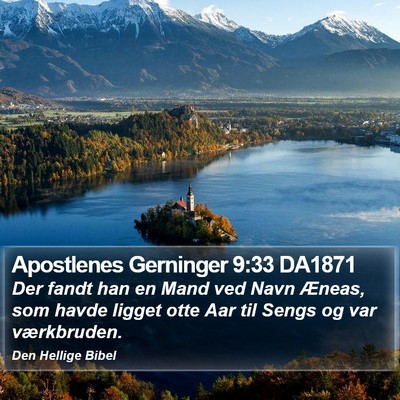 Apostlenes Gerninger 9:33 DA1871 Bible Verse Image