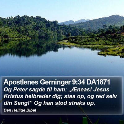 Apostlenes Gerninger 9:34 DA1871 Bible Verse Image