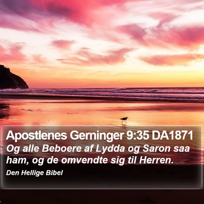 Apostlenes Gerninger 9:35 DA1871 Bible Verse Image